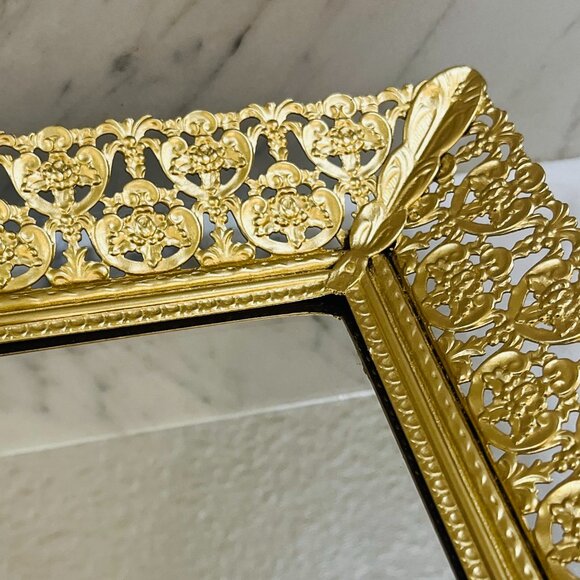 ❌SOLD❌Vintage Hollywood Regency Vanity mirror/tray - Picture 13 of 13